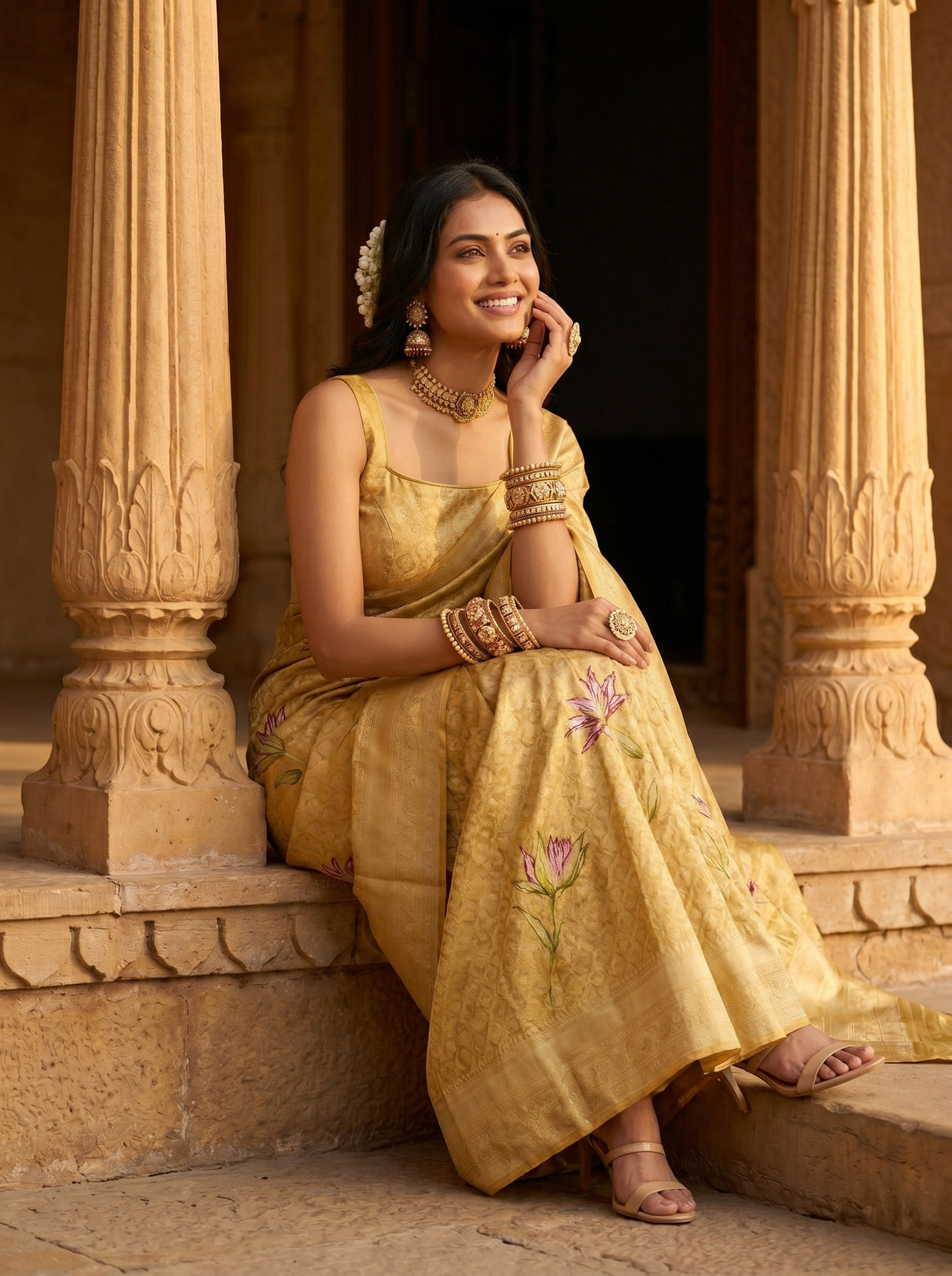 MIMOSA Saree Saree — pose 8 styling detail
