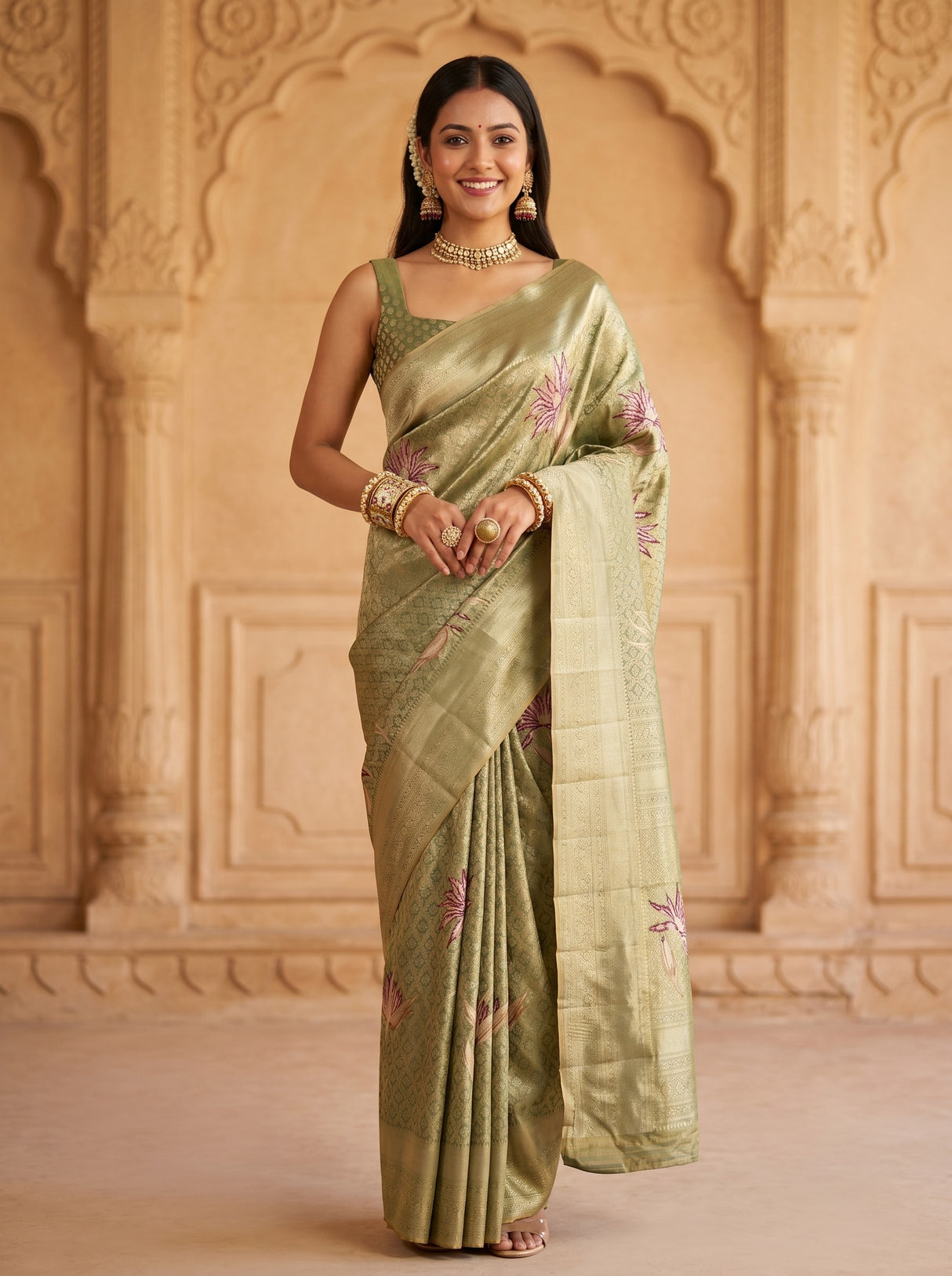MIMOSA Saree Saree — front view on mannequin
