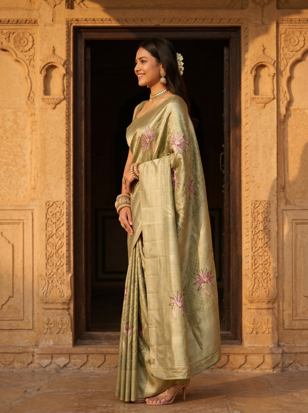 MIMOSA Saree Saree — pose 3 styling detail