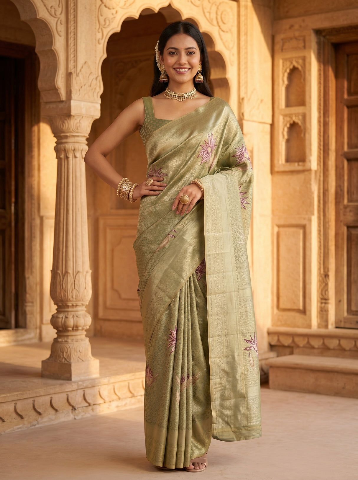 MIMOSA Saree Saree — pose 4 styling detail