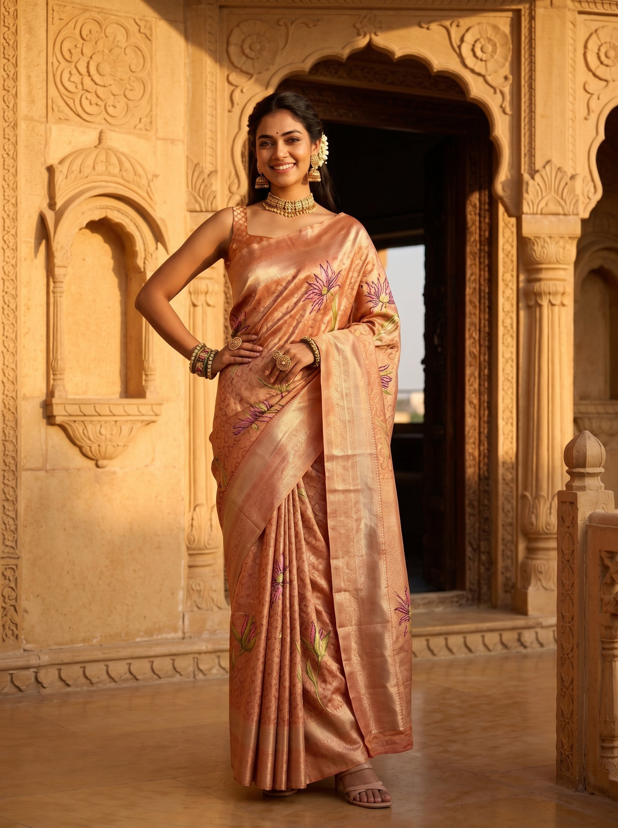 MIMOSA Saree Saree — pose 4 styling detail
