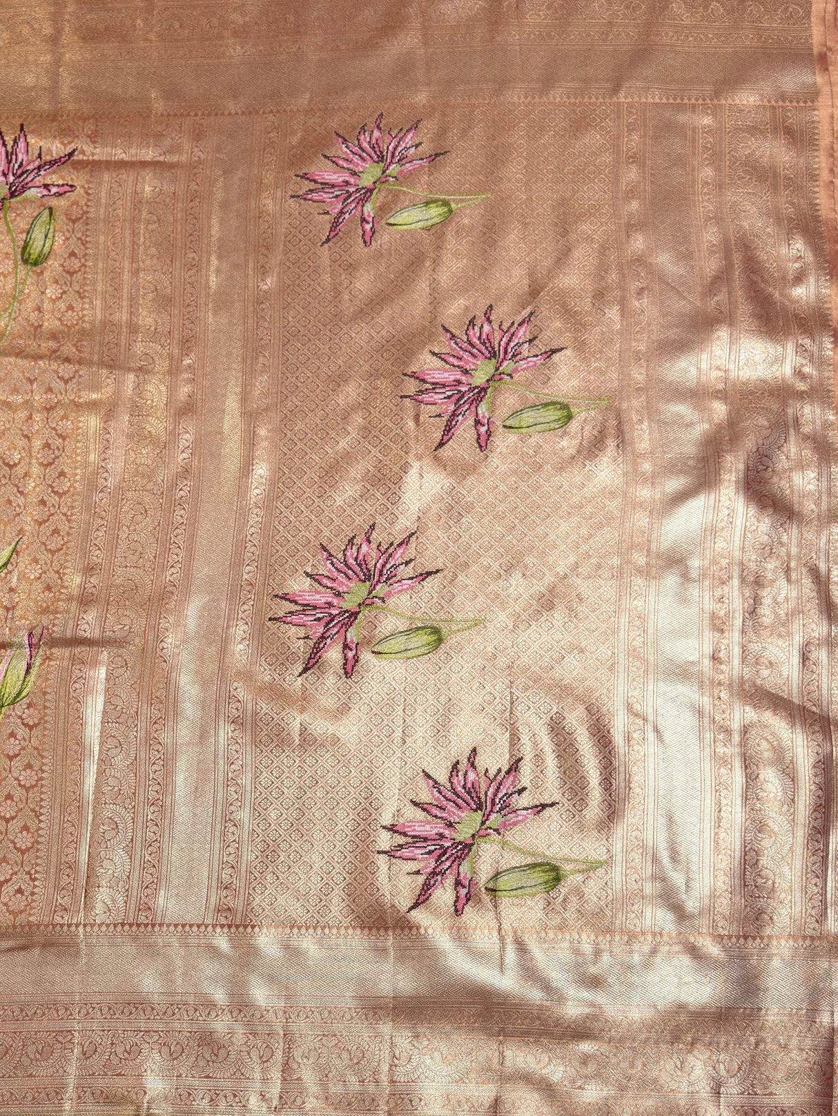 MIMOSA Saree Saree — pallu and zari work detail