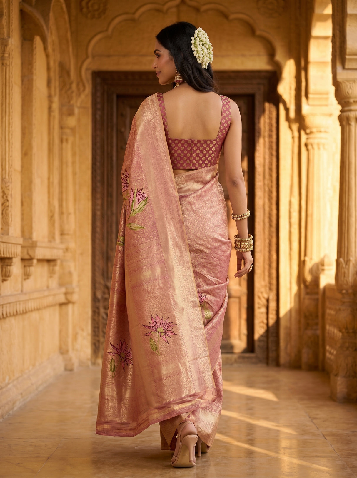 MIMOSA Saree Saree — pose 2 styling detail