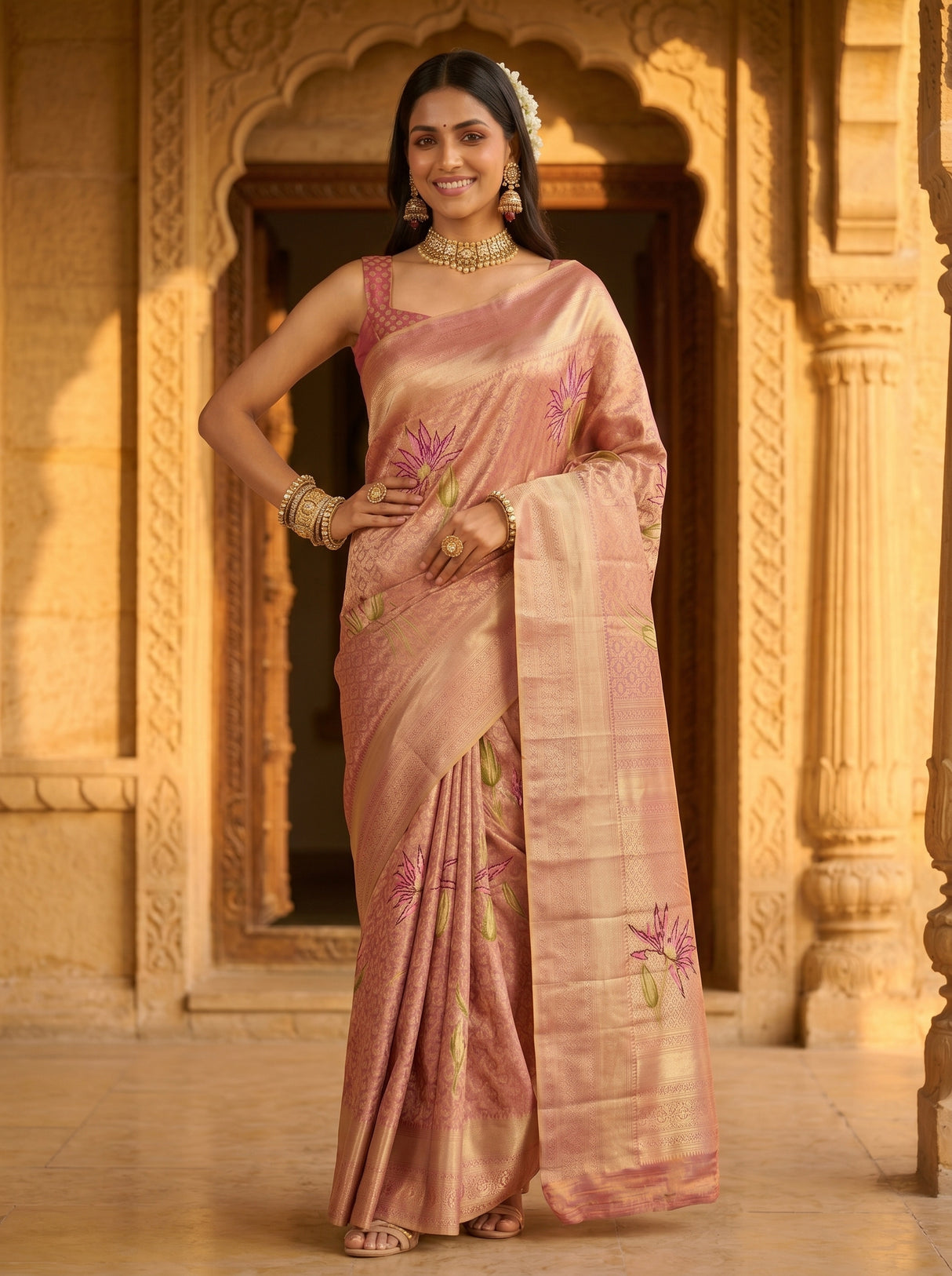 MIMOSA Saree Saree — pose 4 styling detail