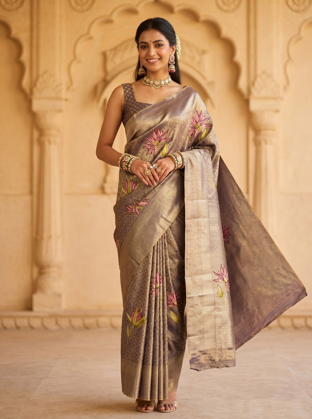 MIMOSA Saree Saree — front view on mannequin