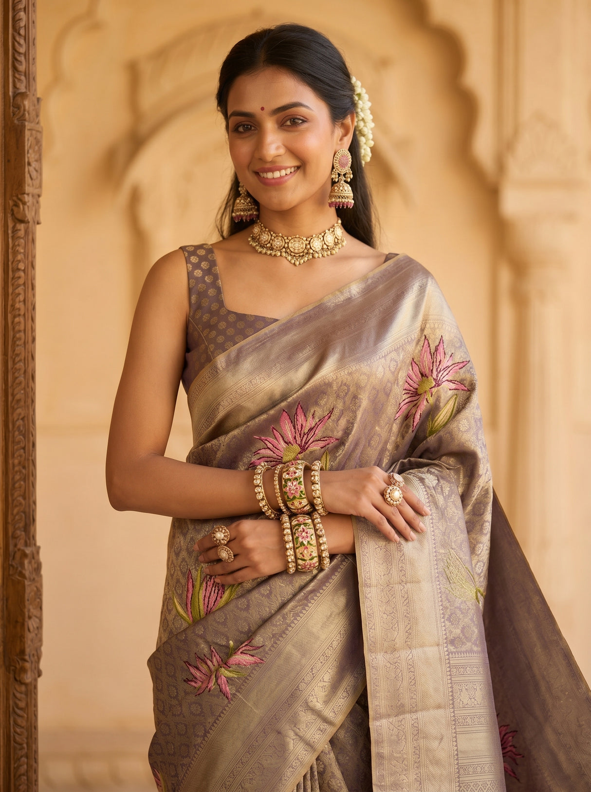 MIMOSA Saree Saree — pose 10 styling detail