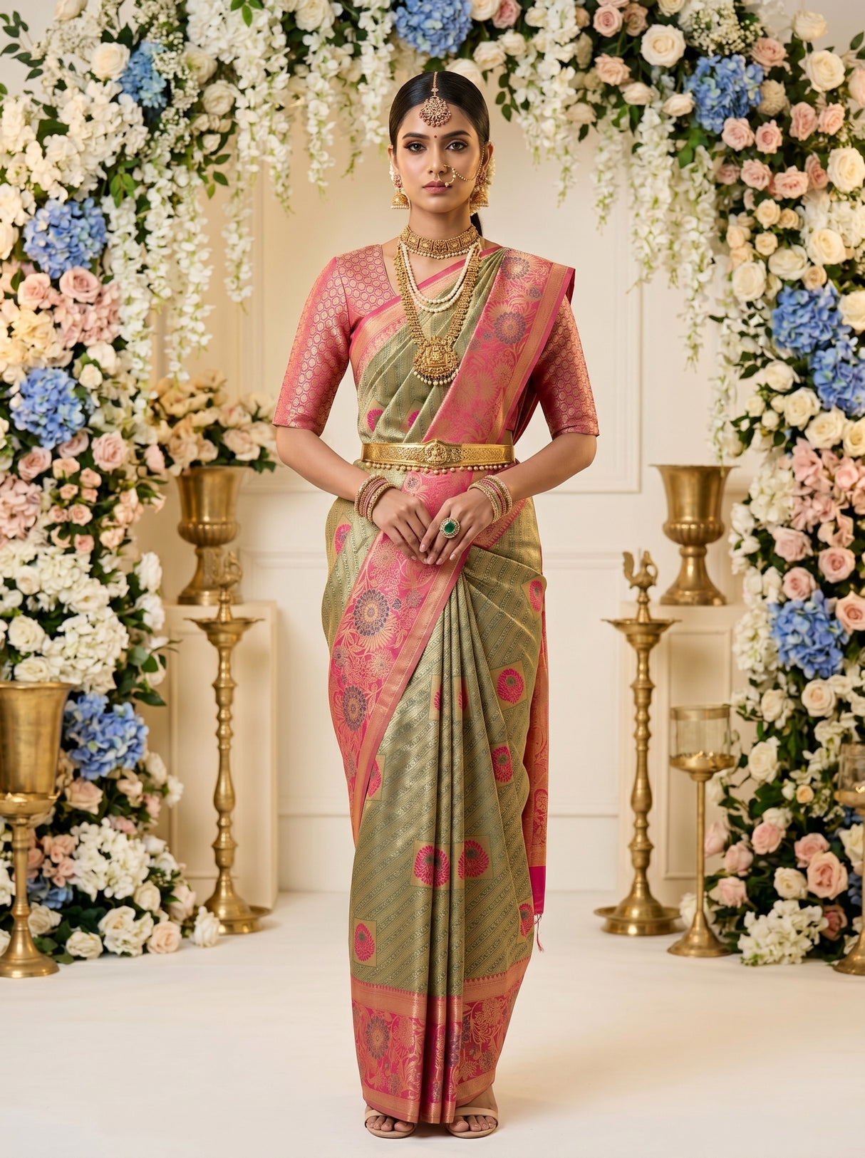 MIMOSA Saree Saree — front view on mannequin