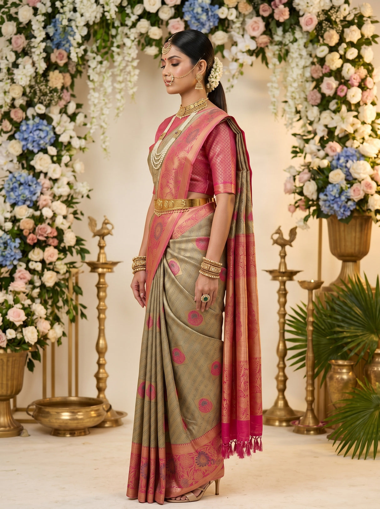 MIMOSA Saree Saree — pose 3 styling detail