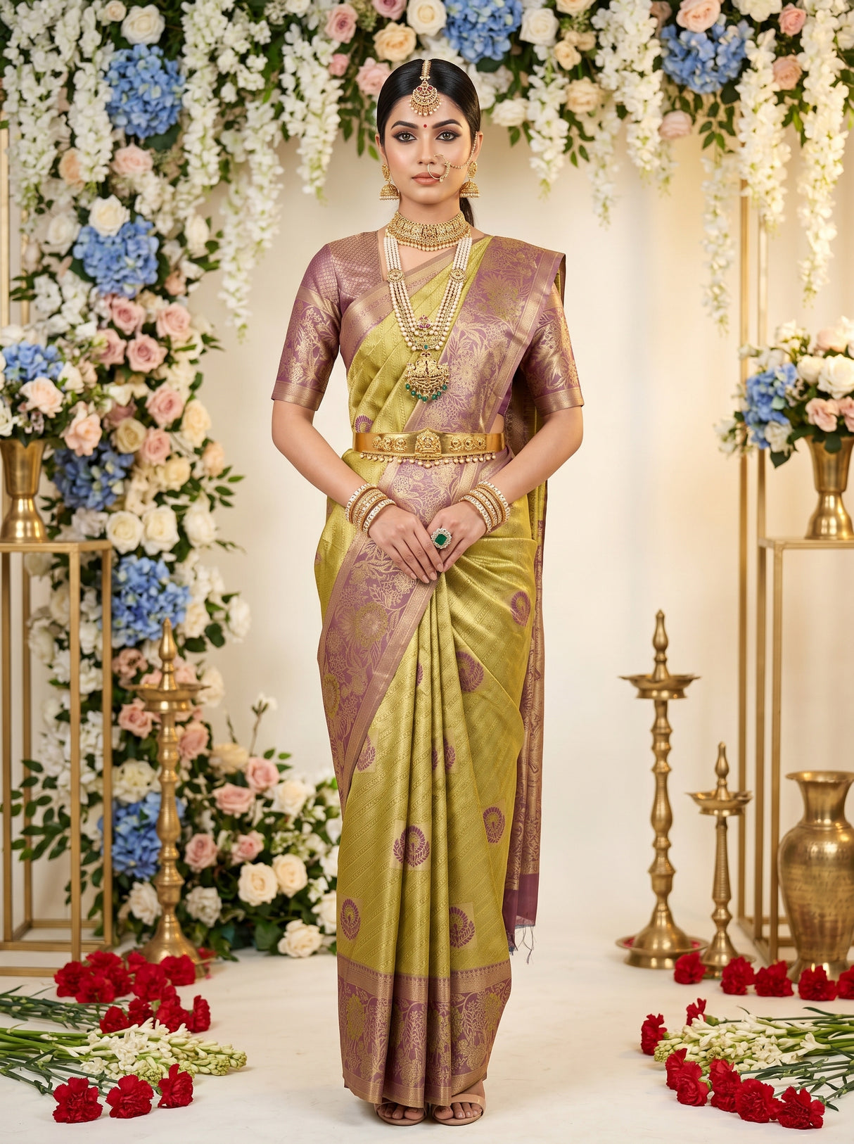 MIMOSA Saree Saree — front view on mannequin