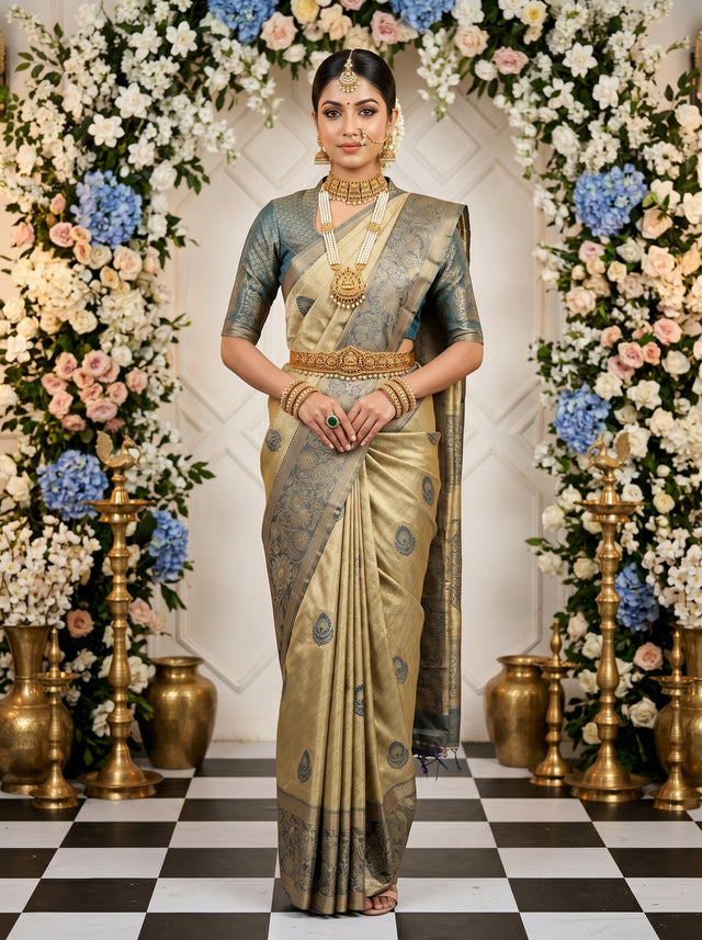 MIMOSA Saree Saree — front view on mannequin