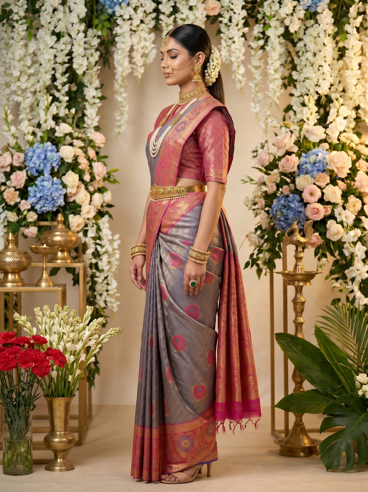 MIMOSA Saree Saree — pose 3 styling detail