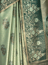 MIMOSA Pista Kanjivaram Art Silk Saree — fleets shot full lifestyle