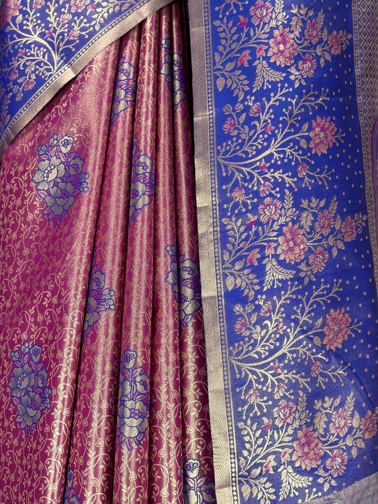 MIMOSA Rani Kanjivaram Art Silk Saree — fleets shot full lifestyle