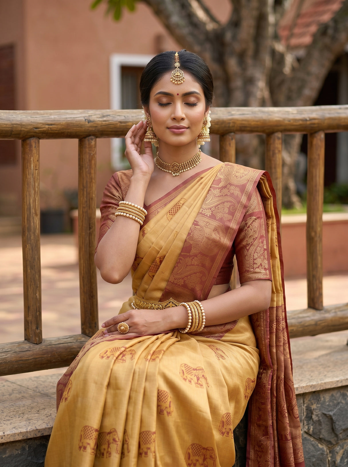 MIMOSA Saree Saree — pose 10 styling detail