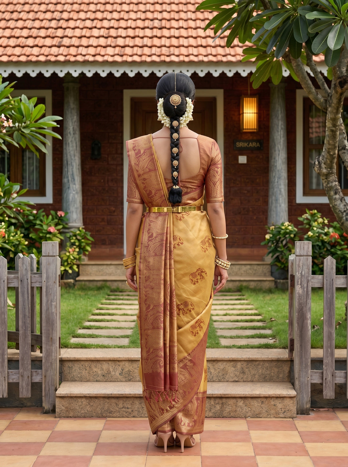 MIMOSA Saree Saree — pose 2 styling detail