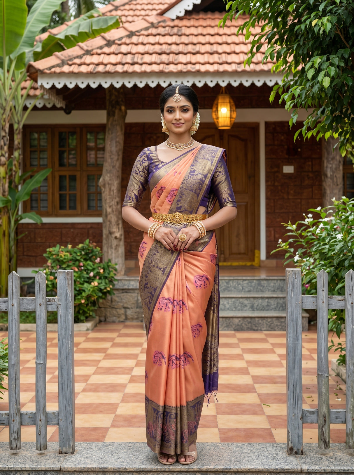 MIMOSA Saree Saree — front view on mannequin
