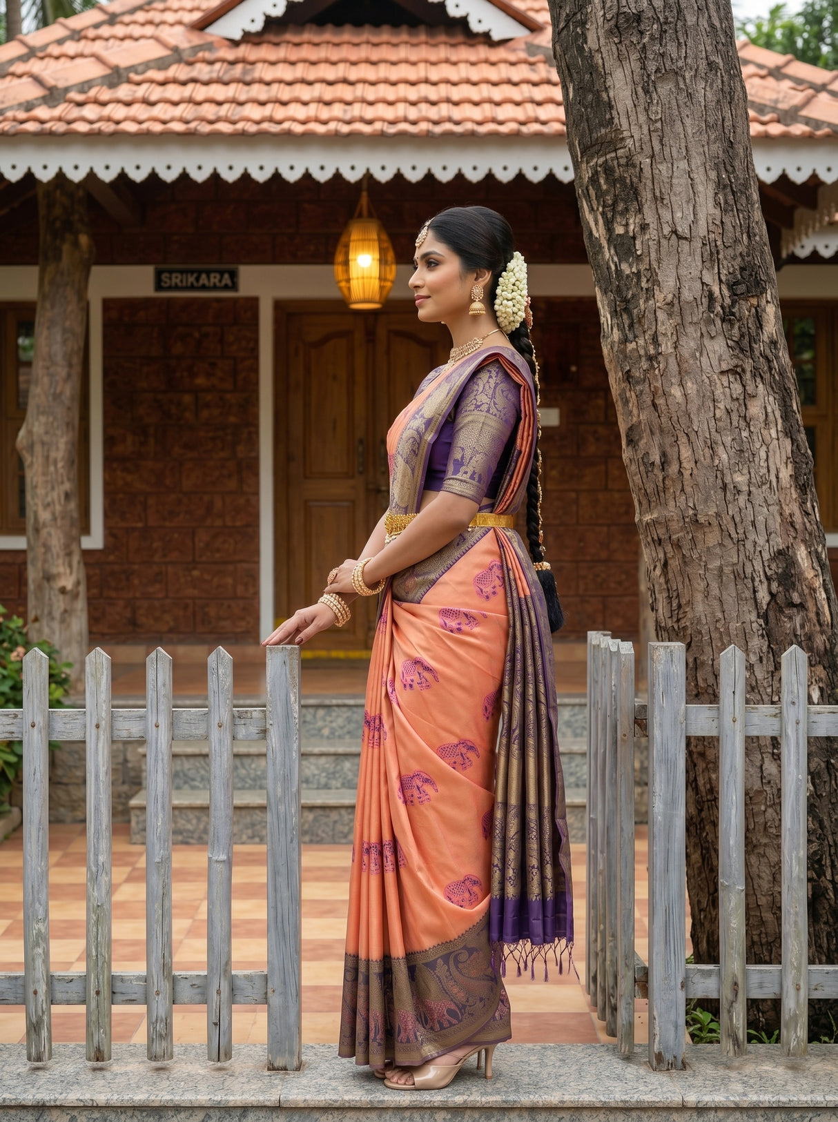 MIMOSA Saree Saree — pose 3 styling detail