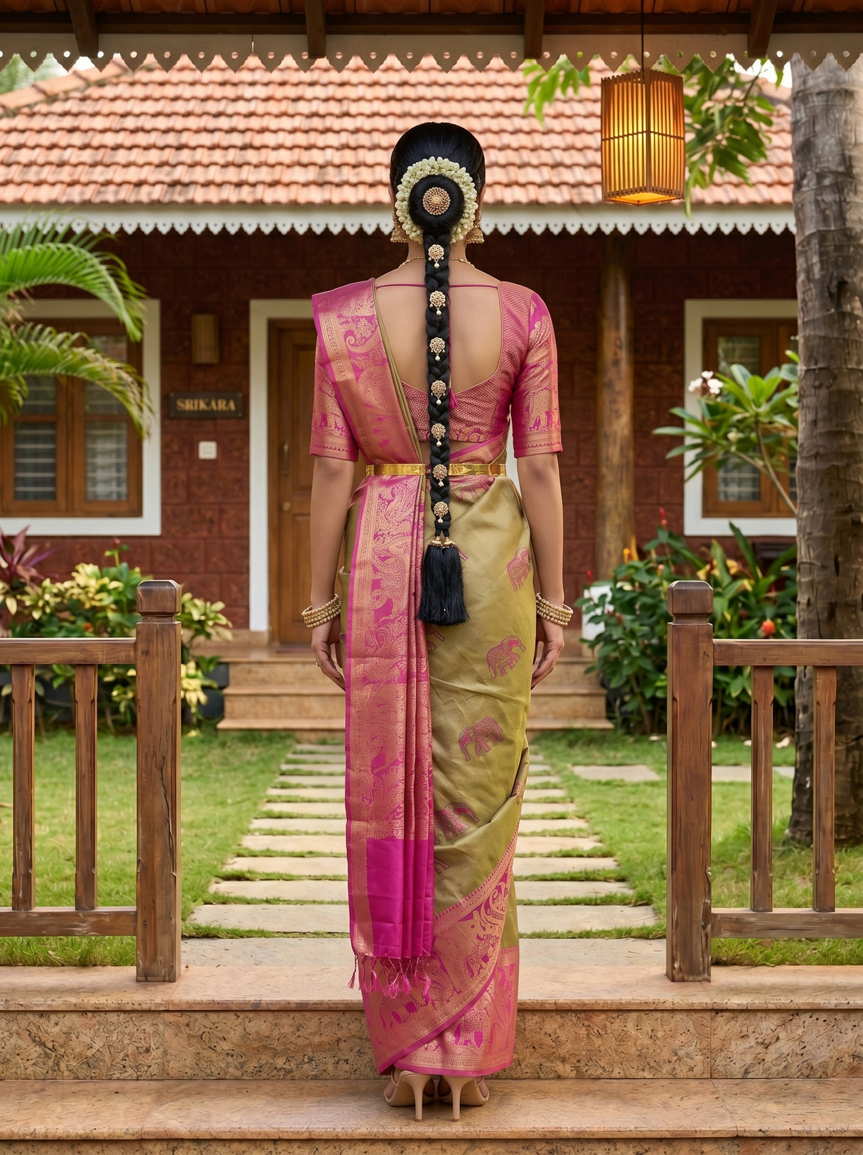 MIMOSA Saree Saree — pose 2 styling detail
