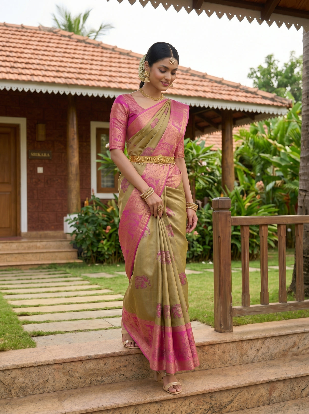 MIMOSA Saree Saree — pose 6 styling detail