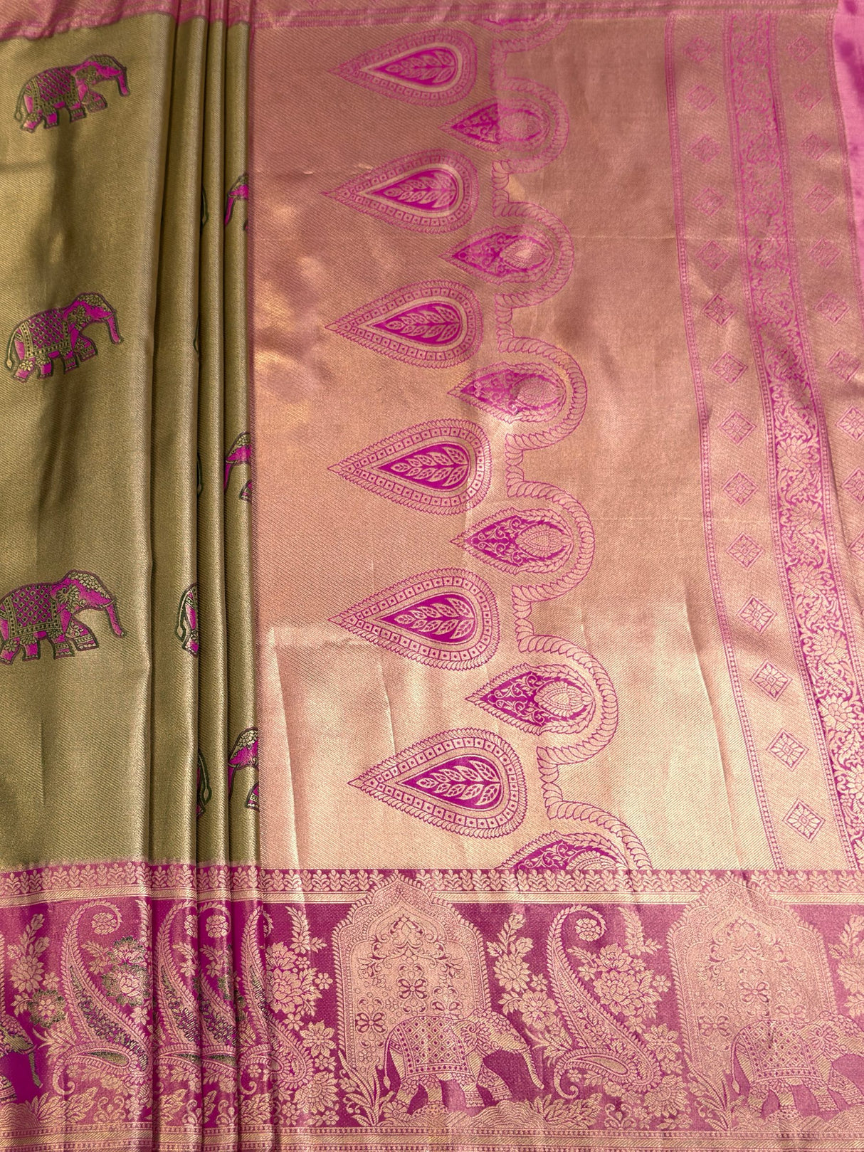 MIMOSA Saree Saree — pallu and zari work detail