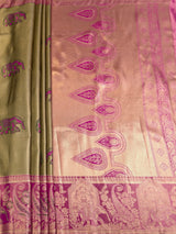 MIMOSA Saree Saree — pallu and zari work detail