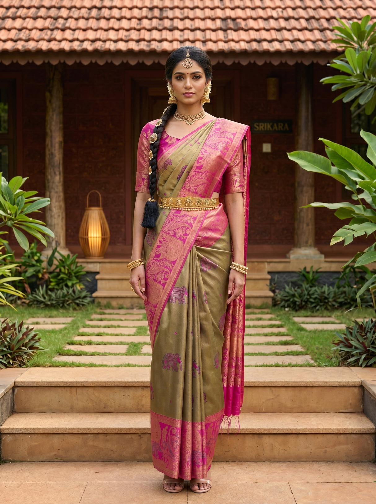 MIMOSA Saree Saree — front view on mannequin