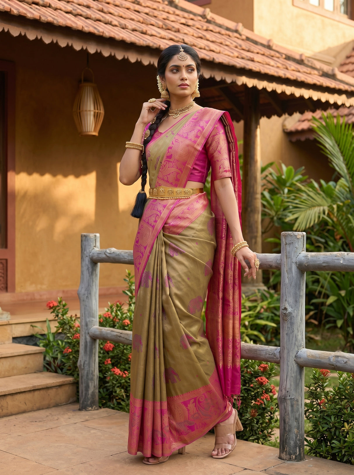 MIMOSA Saree Saree — pose 5 styling detail