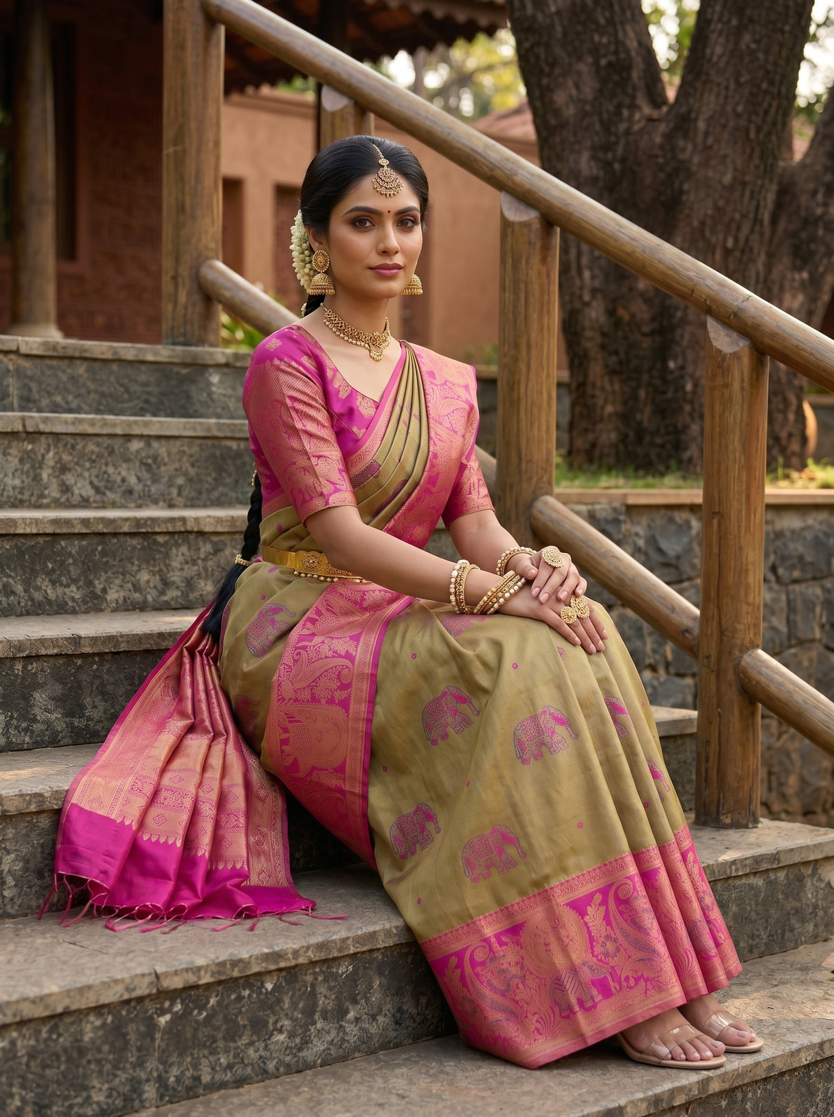MIMOSA Saree Saree — pose 8 styling detail