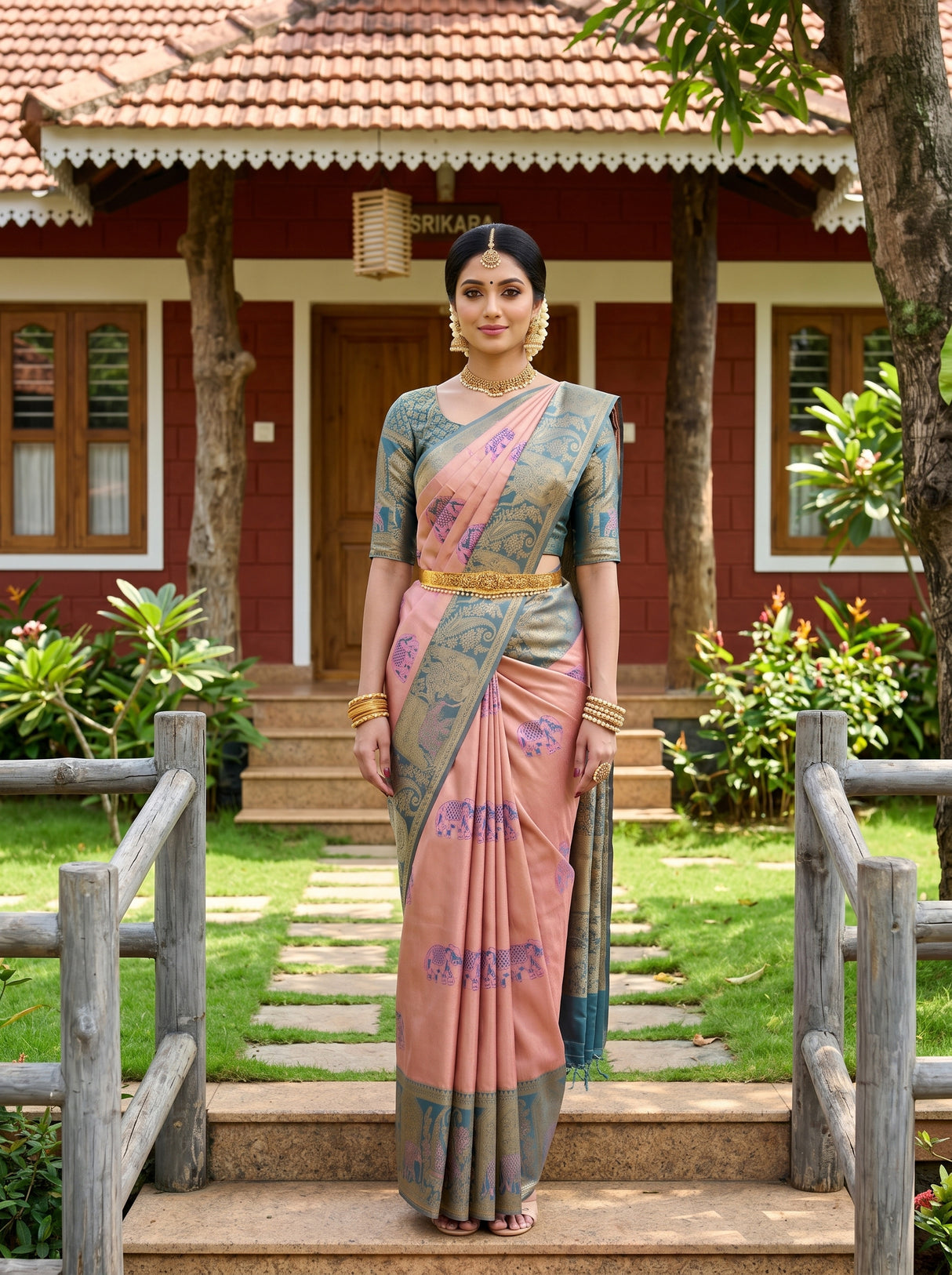 MIMOSA Saree Saree — front view on mannequin