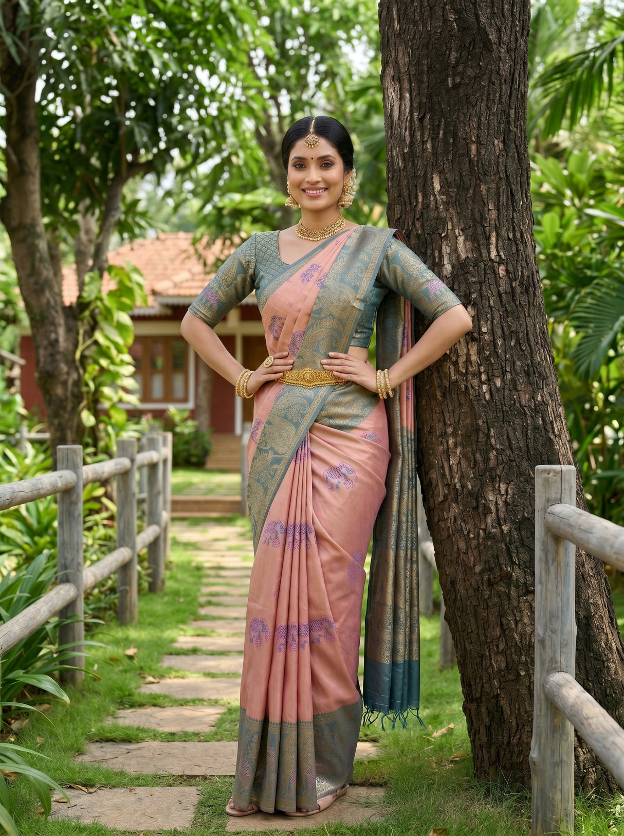 MIMOSA Saree Saree — pose 9 styling detail