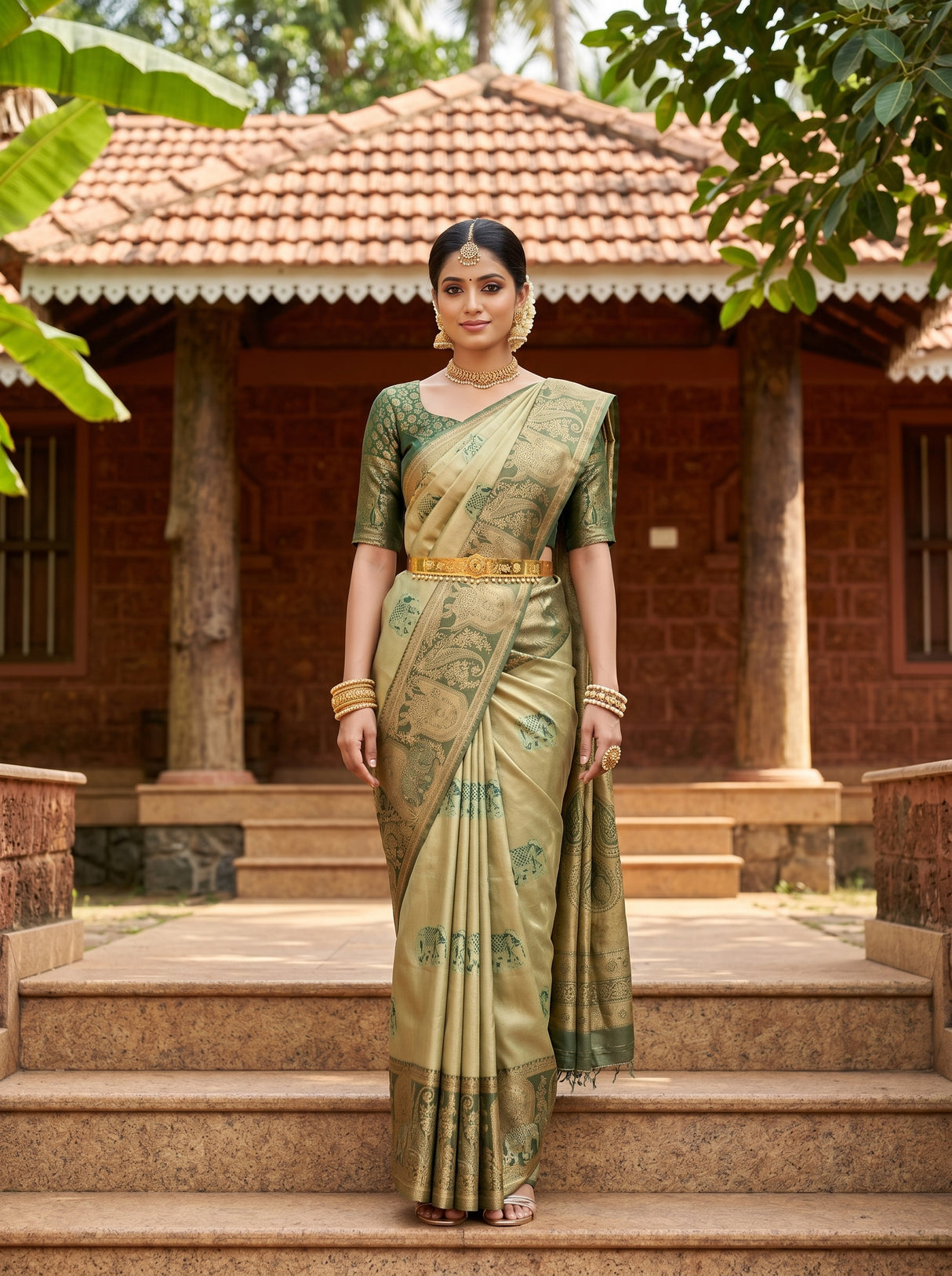 MIMOSA Saree Saree — front view on mannequin