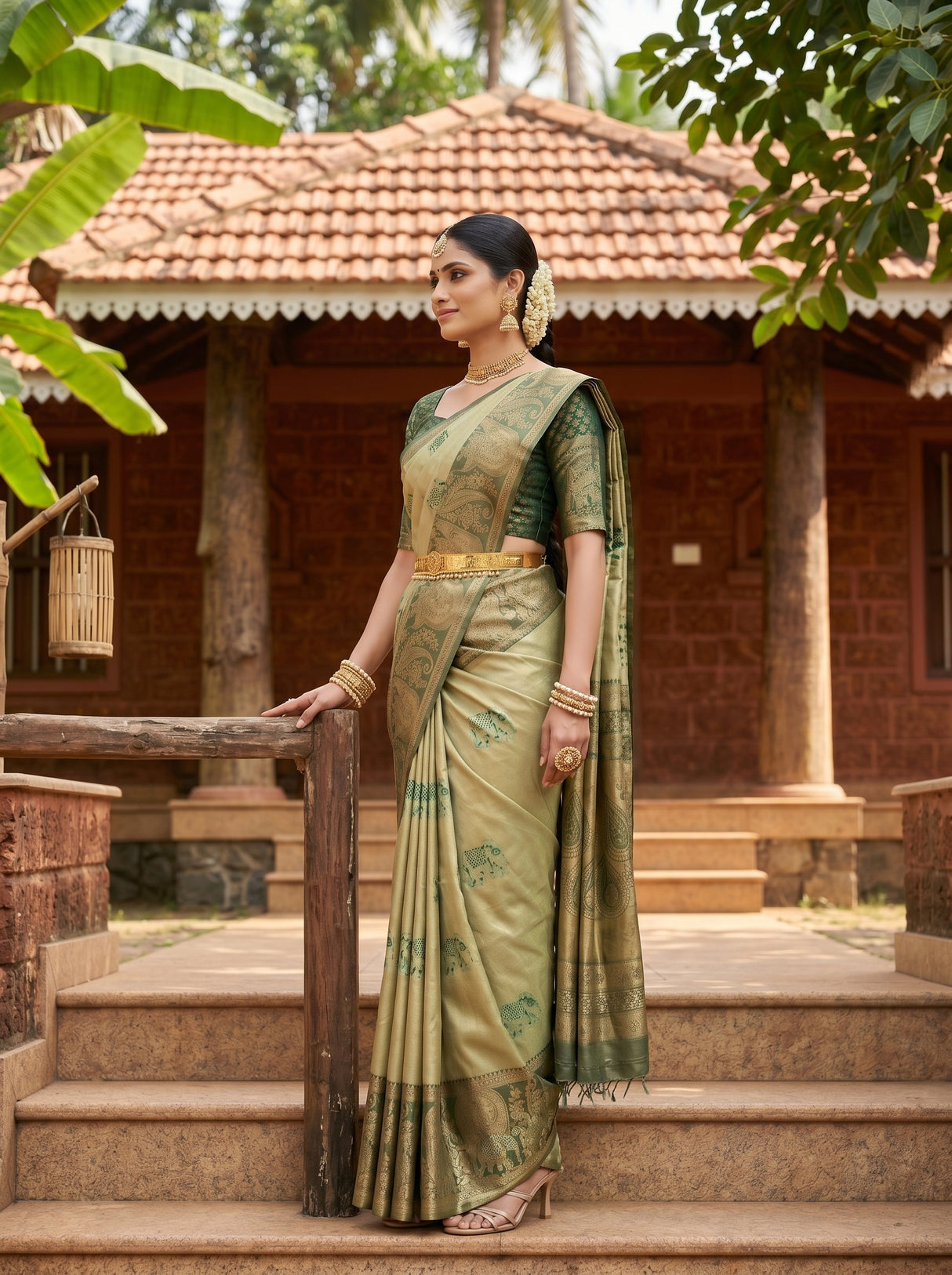MIMOSA Saree Saree — pose 3 styling detail