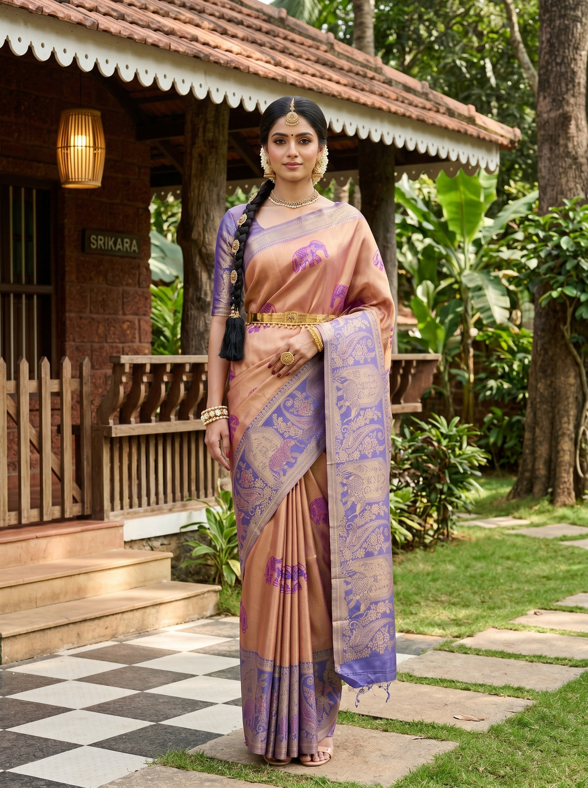 MIMOSA Saree Saree — front view on mannequin