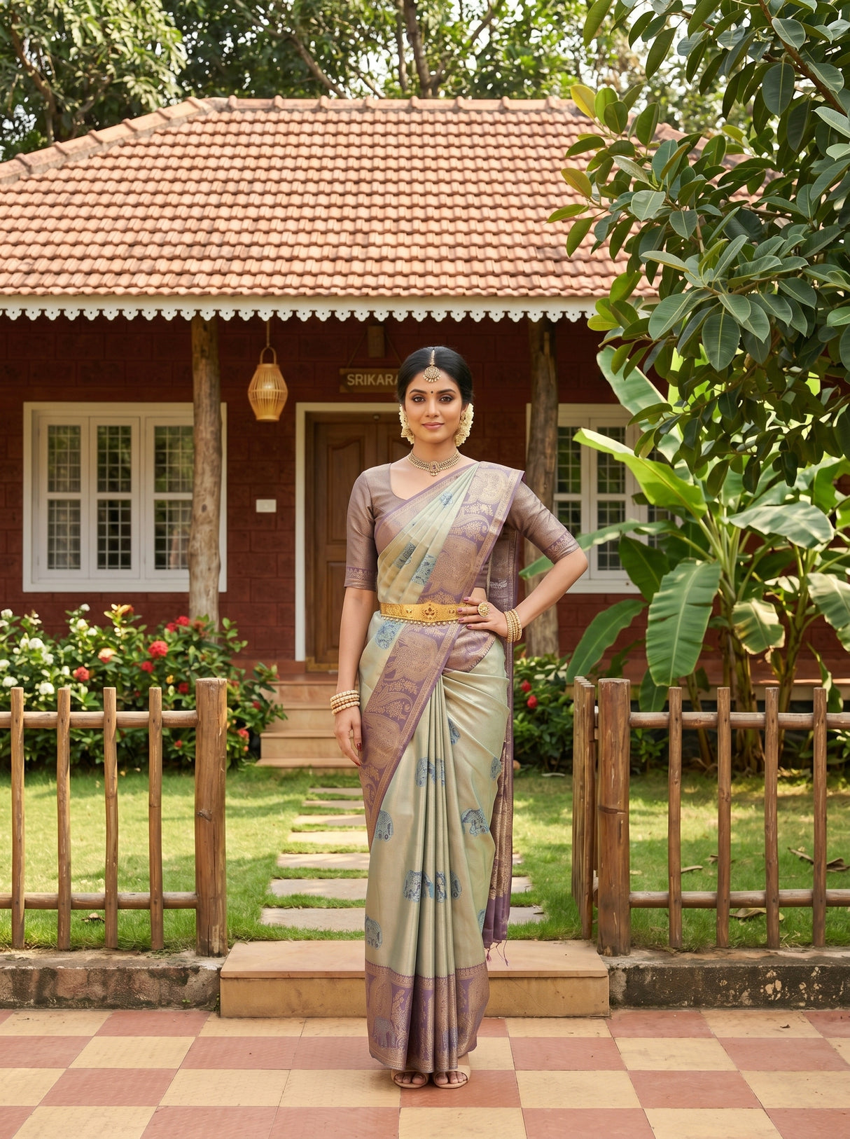MIMOSA Saree Saree — pose 4 styling detail