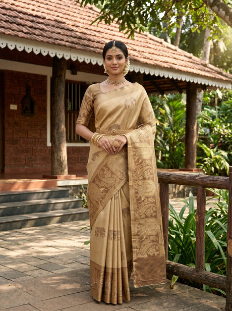 MIMOSA Saree Saree — front view on mannequin