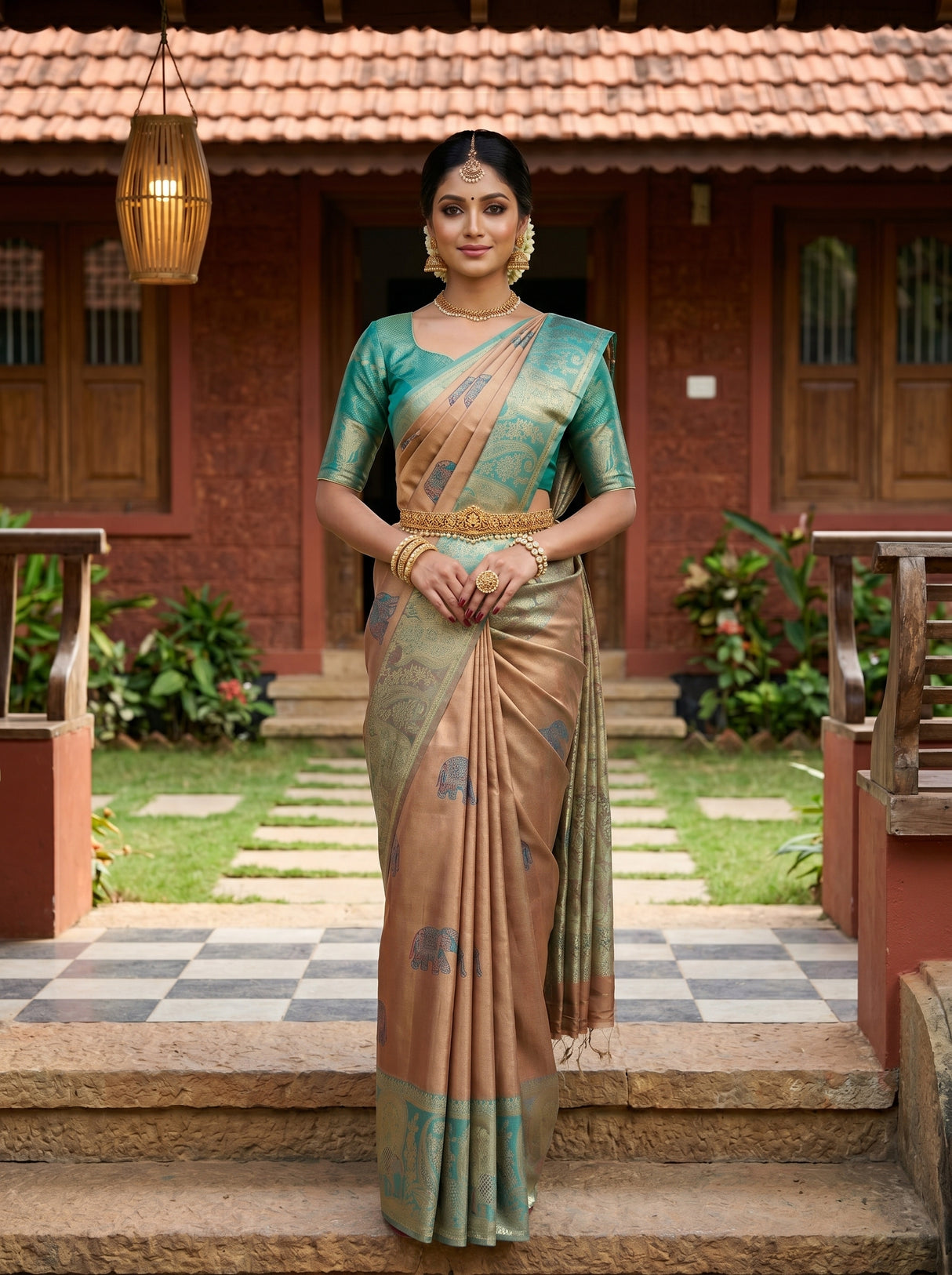 MIMOSA Saree Saree — front view on mannequin