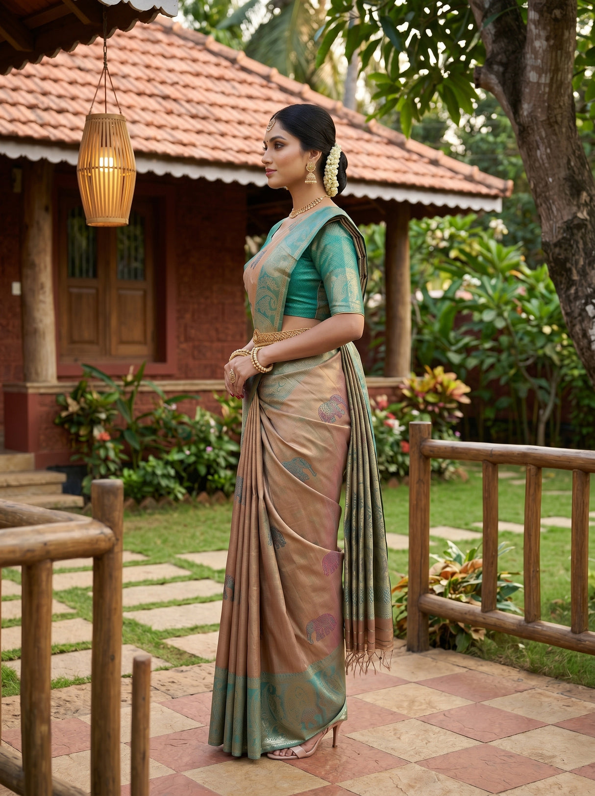 MIMOSA Saree Saree — pose 3 styling detail