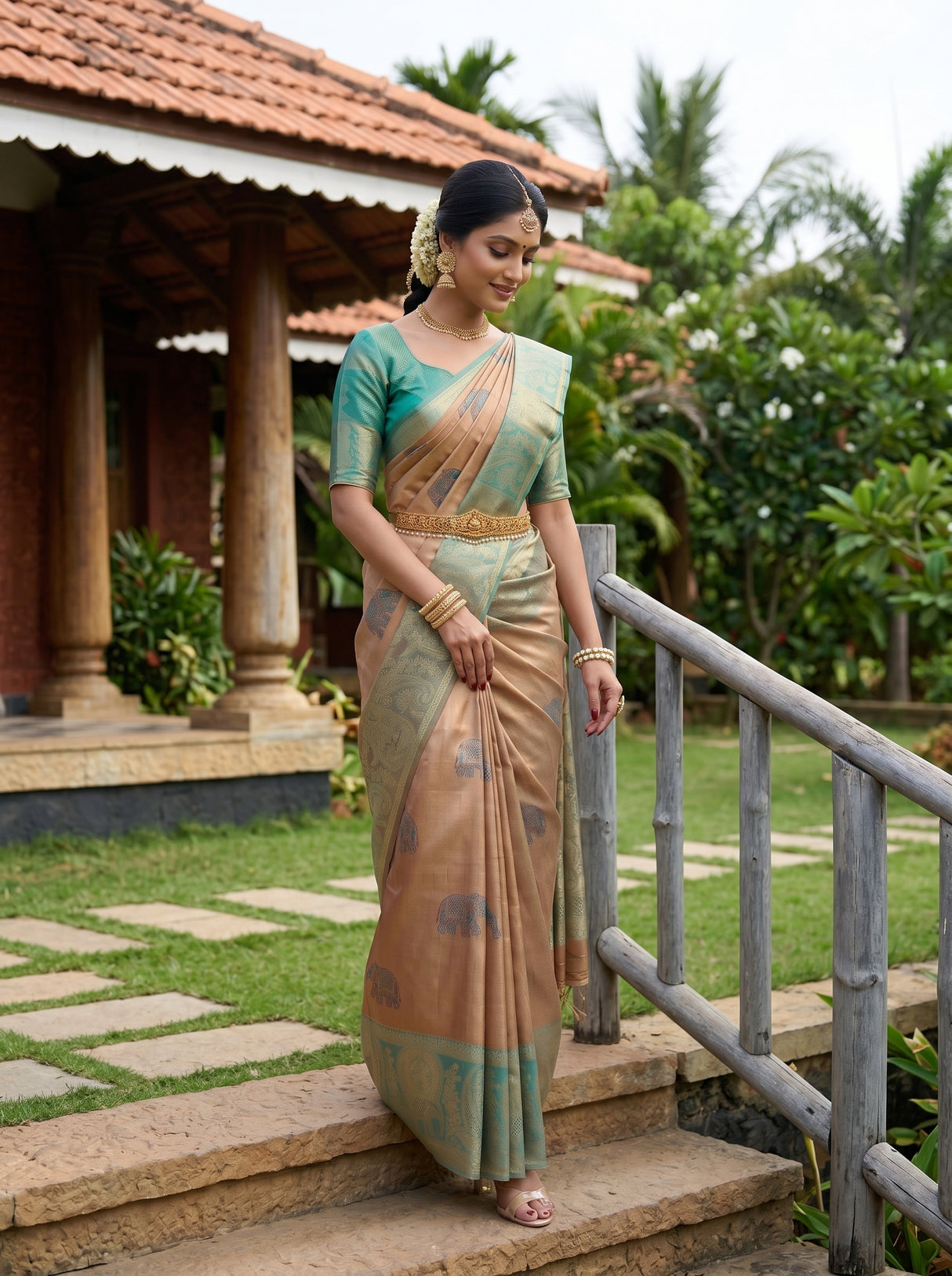 MIMOSA Saree Saree — pose 6 styling detail