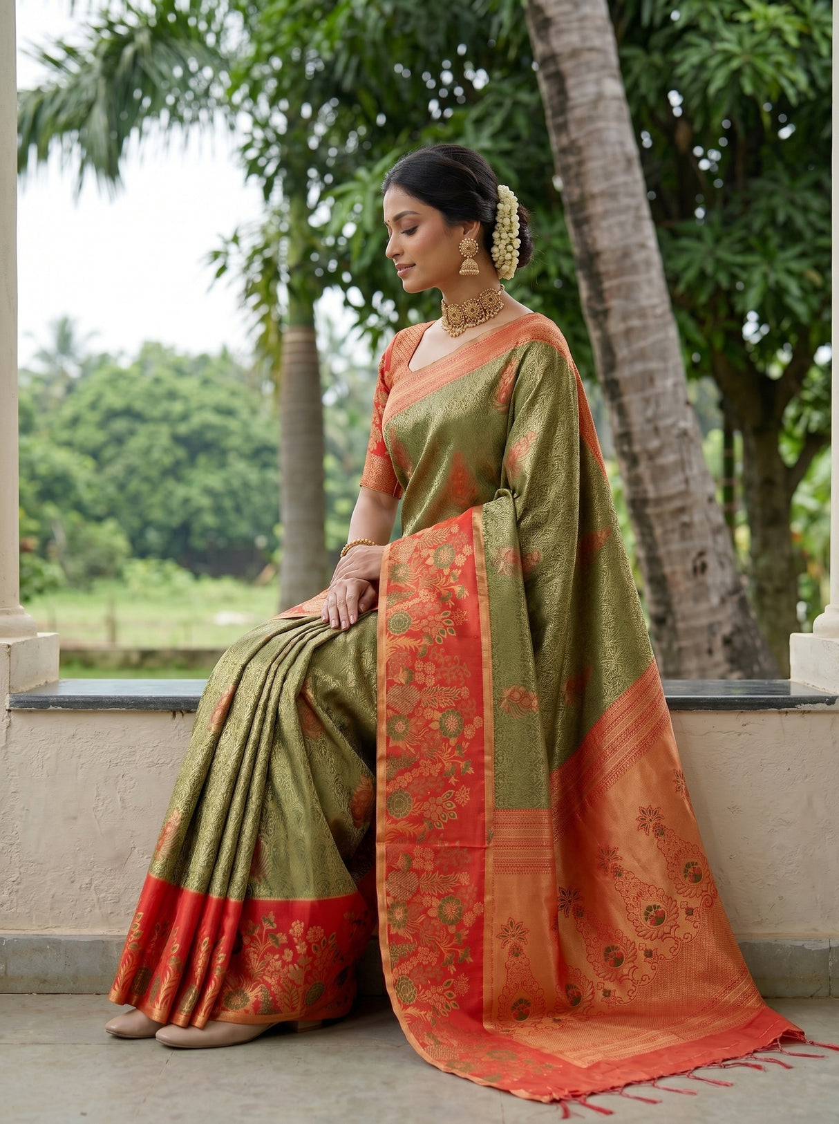 MIMOSA Saree Saree — pose 3 styling detail