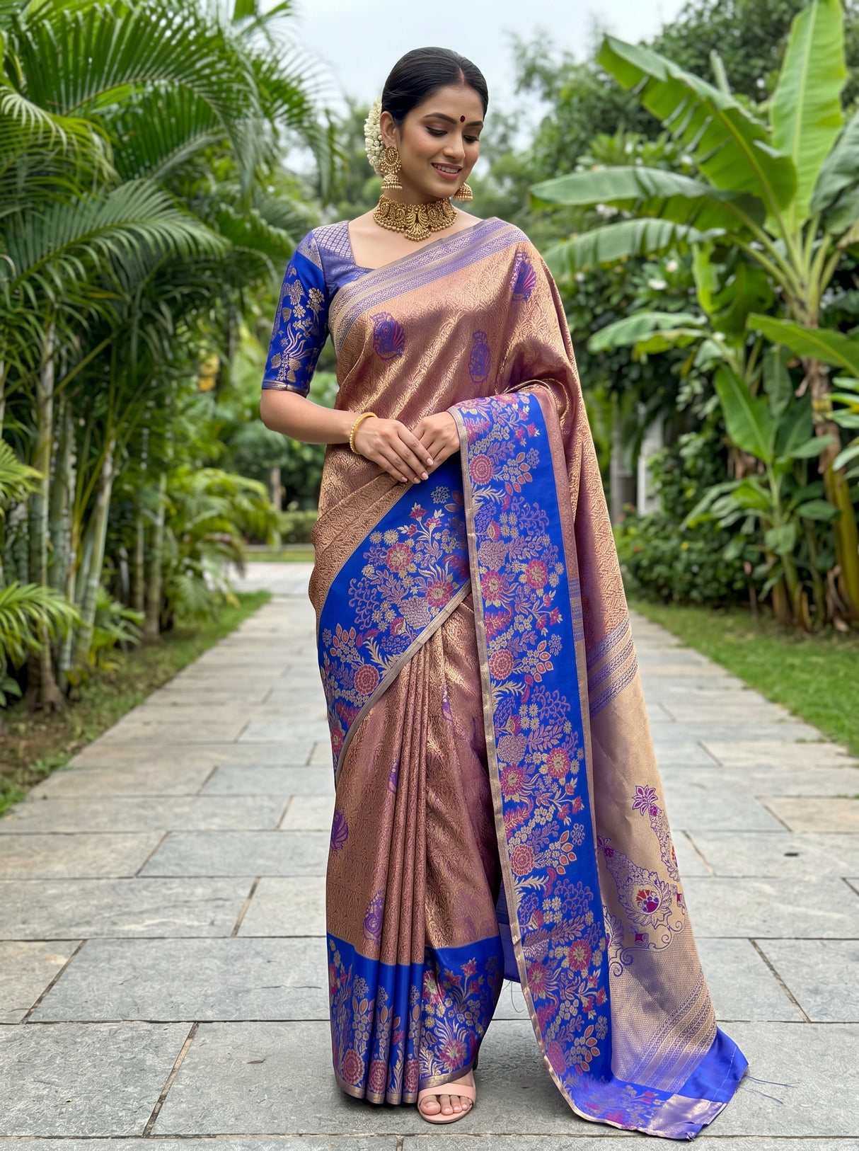 MIMOSA Saree Saree — front view on mannequin