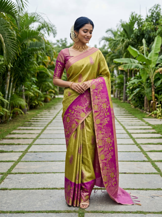 MIMOSA Saree Saree — front view on mannequin