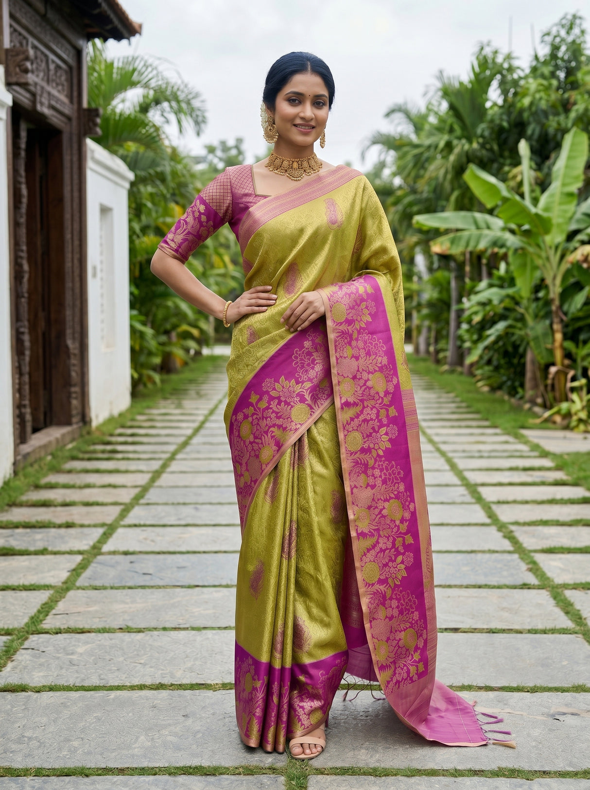 MIMOSA Saree Saree — pose 4 styling detail