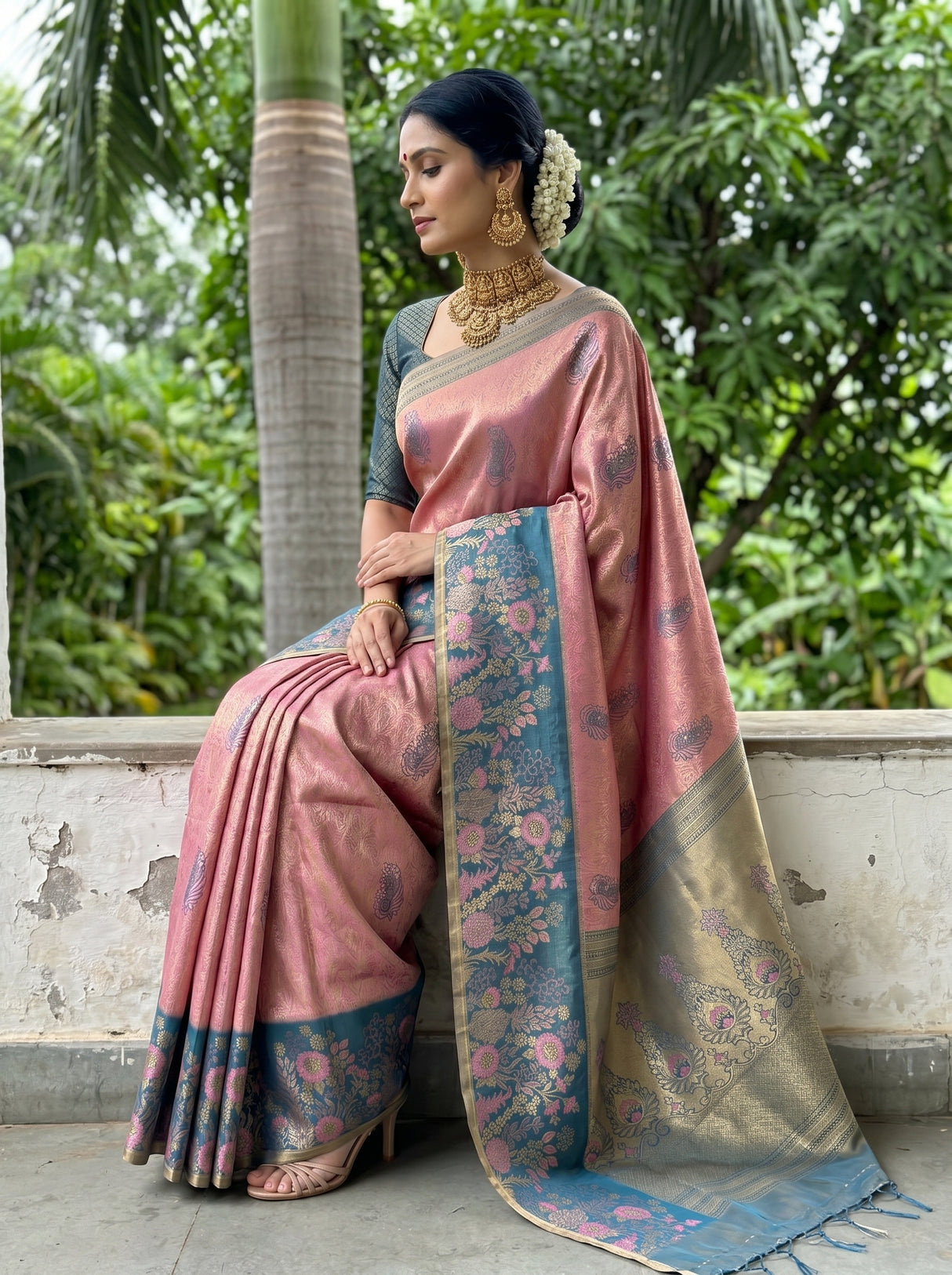 MIMOSA Saree Saree — pose 3 styling detail