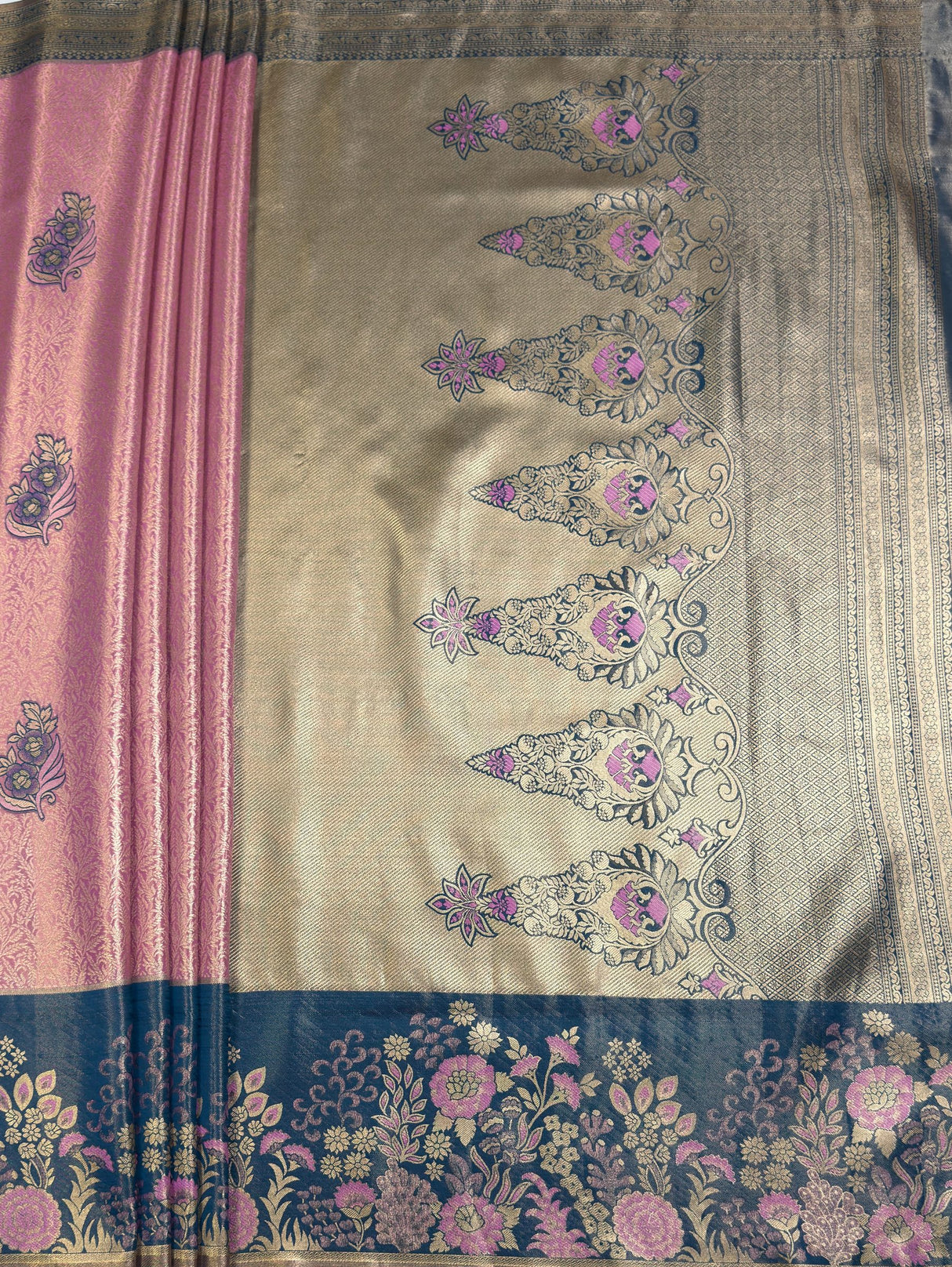 MIMOSA Saree Saree — pallu and zari work detail