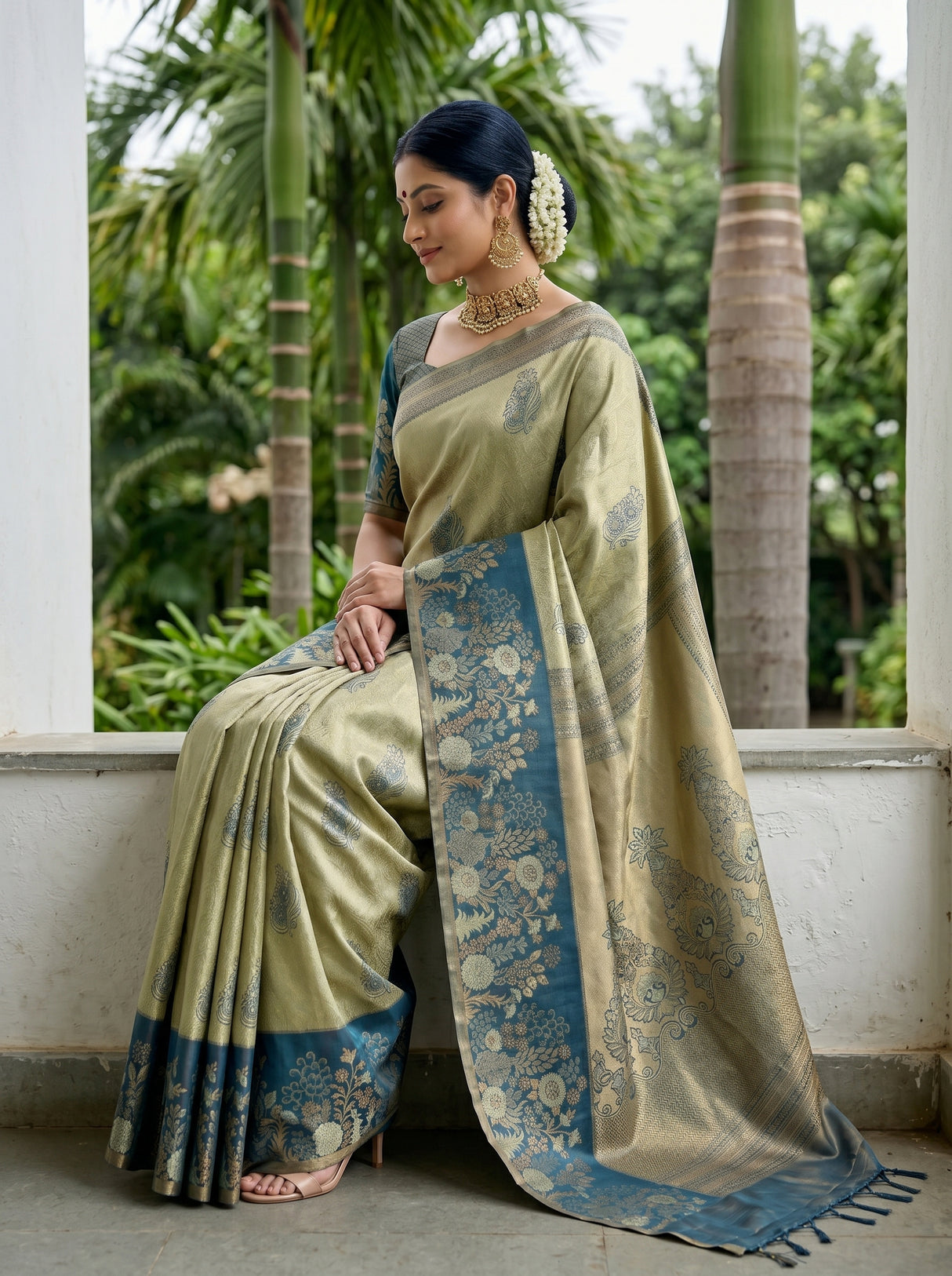 MIMOSA Saree Saree — pose 3 styling detail