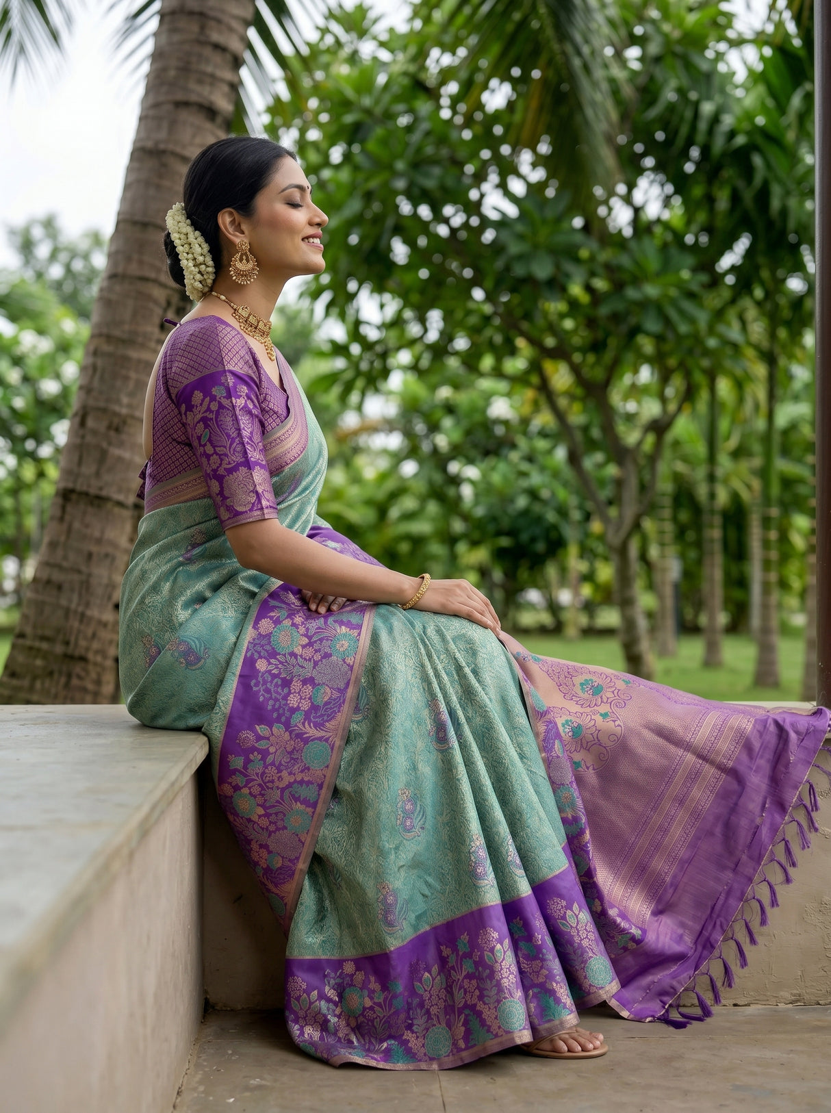 MIMOSA Saree Saree — pose 3 styling detail