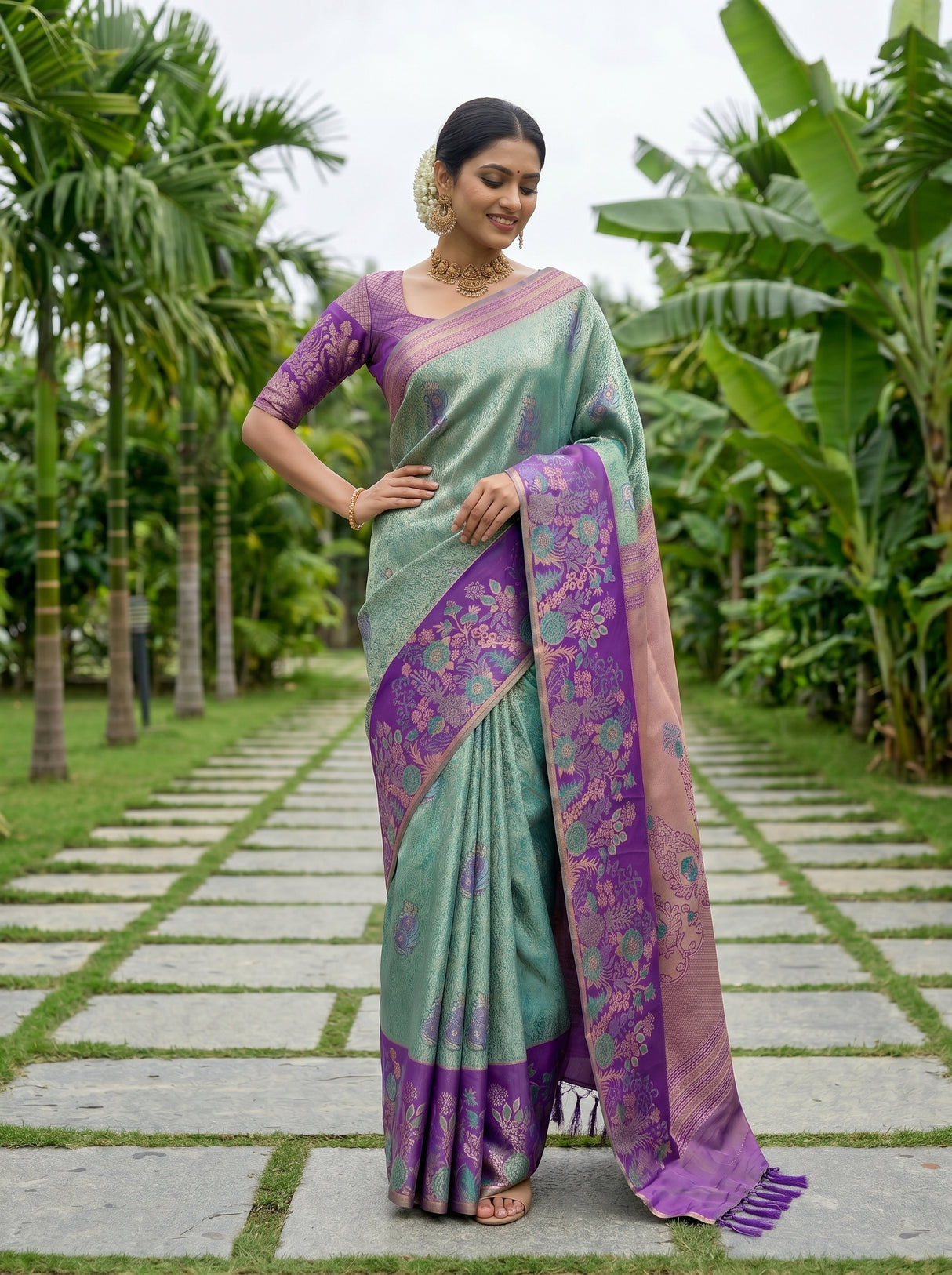 MIMOSA Saree Saree — pose 4 styling detail