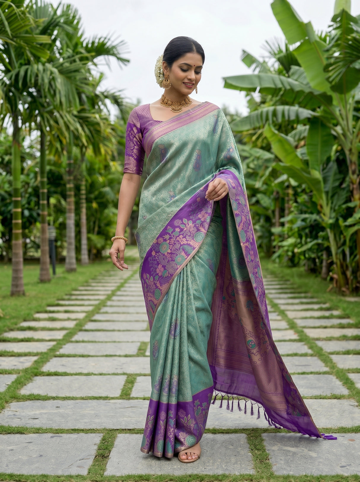 MIMOSA Saree Saree — pose 6 styling detail