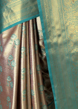MIMOSA Maroon Kanjivaram Art Silk Saree — fleets shot full lifestyle