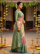 MIMOSA Rani Kanjivaram Art Silk Saree — Blouse Fabric Detail